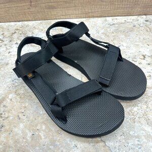 Teva Original Universal Sandals Womens Size 9 Black Sling Back Outdoor Hiking